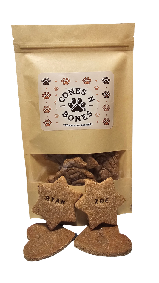 Personalised Star Shaped - Peanut Butter & Banana Biscuits